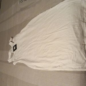 Fashion Nova Racerback midi dress,white ,size M